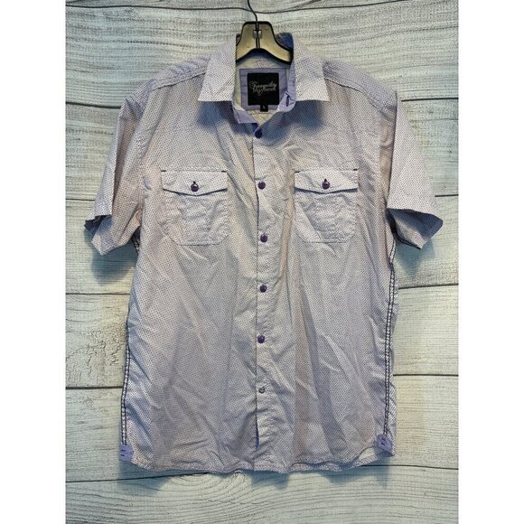 Men's Tranquility Mayhem Purple Button Down - Picture 1 of 4